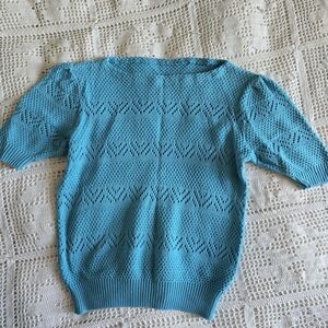 Women's Blue Knit Sweater